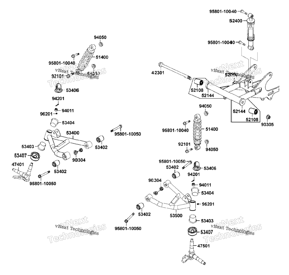 Shocks/A-Arms/Rear Swing Arm