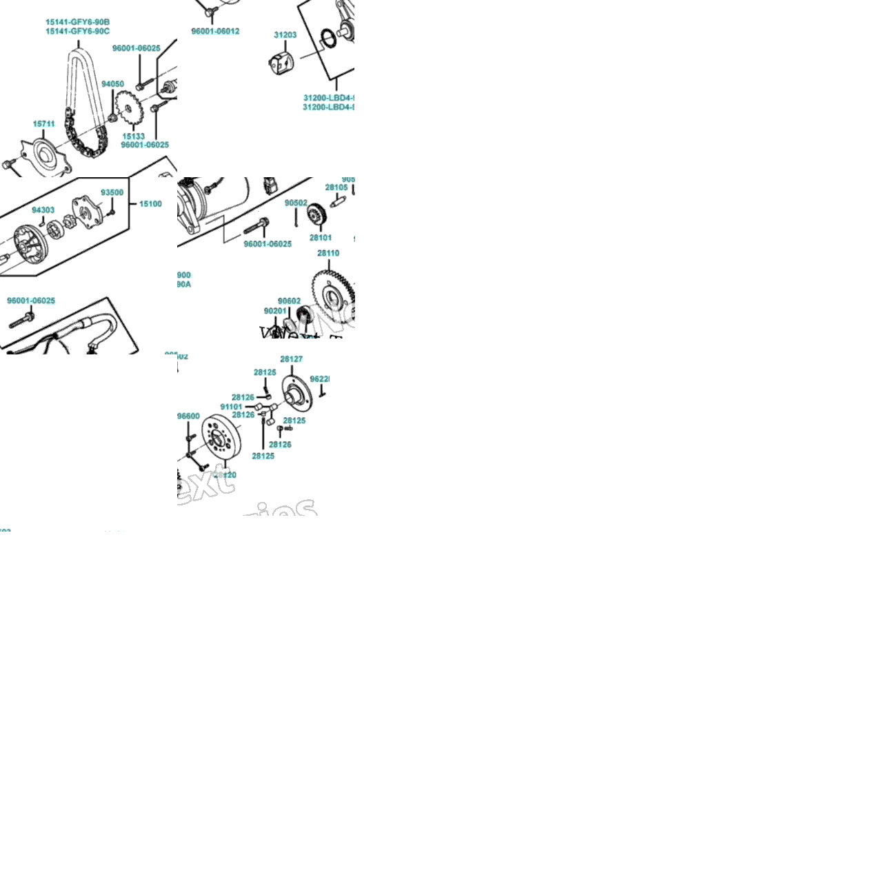 Starting Motor Oil Pump