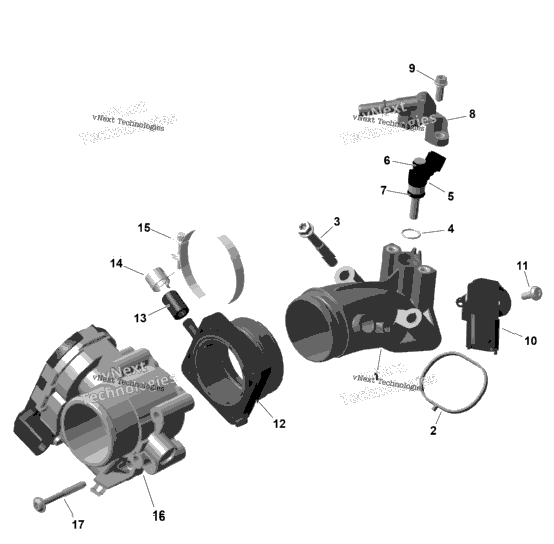 Rotax - Air Intake Manifold And Throttle Body