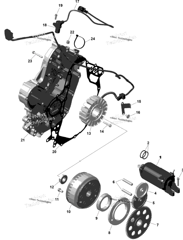 Rotax - Magneto And Electric Starter