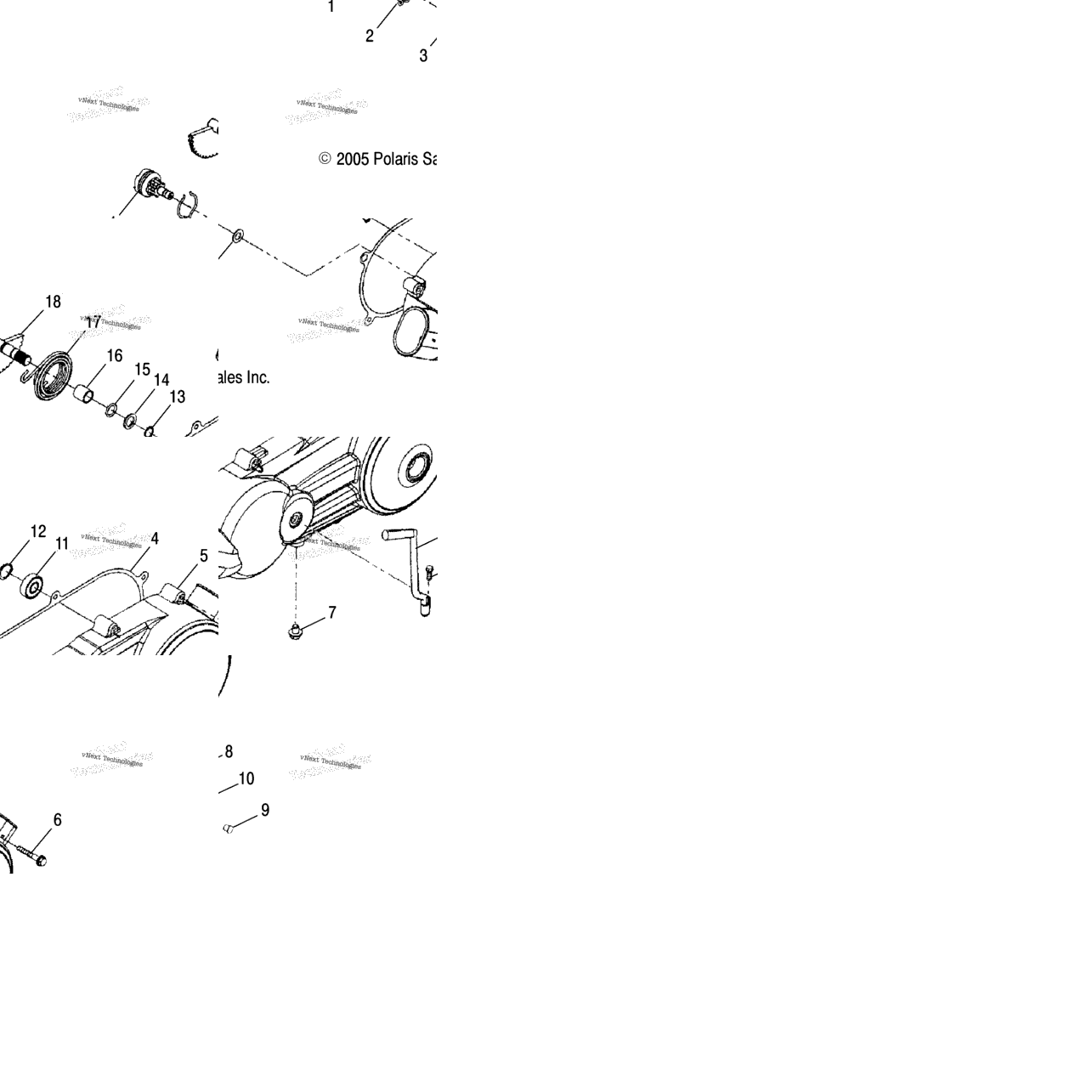 Engine, Crankcase Cover, Lh