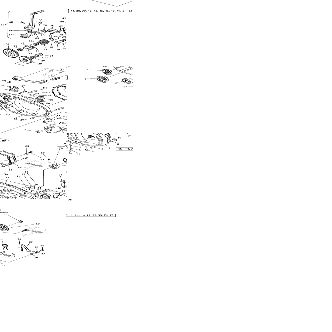 L.H. Half Crankcase, Starting Carter G., Demarrage