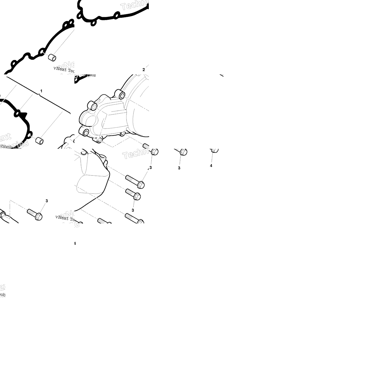 L.H. Half Crankcase Covers