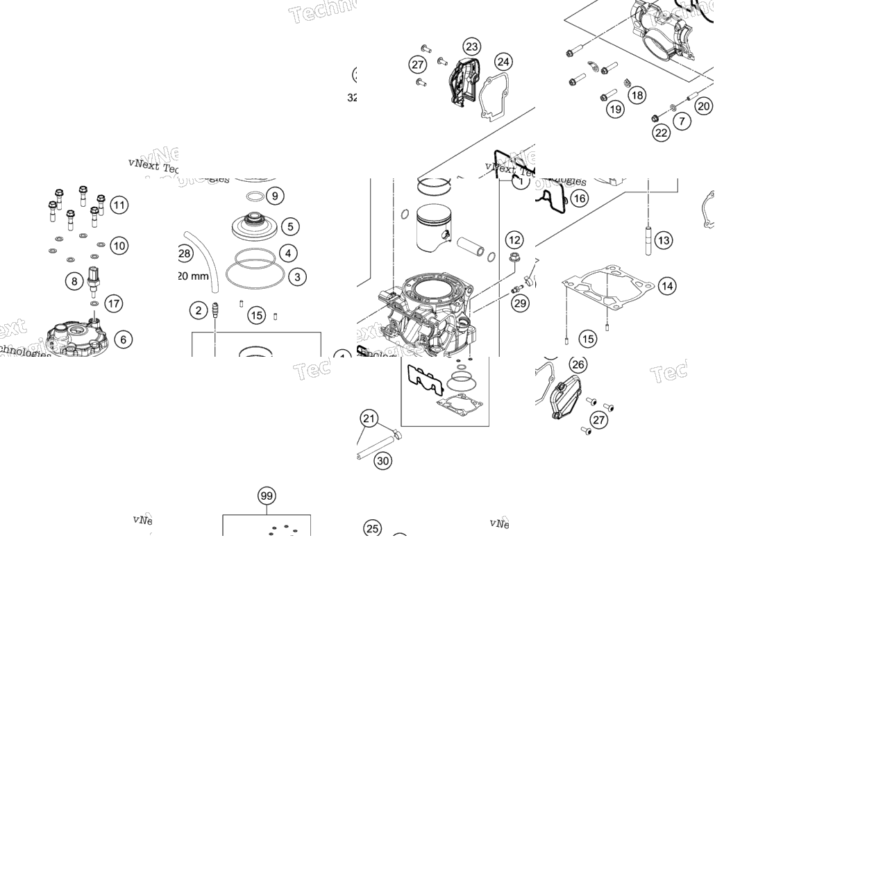 Cylinder, Cylinder Head
