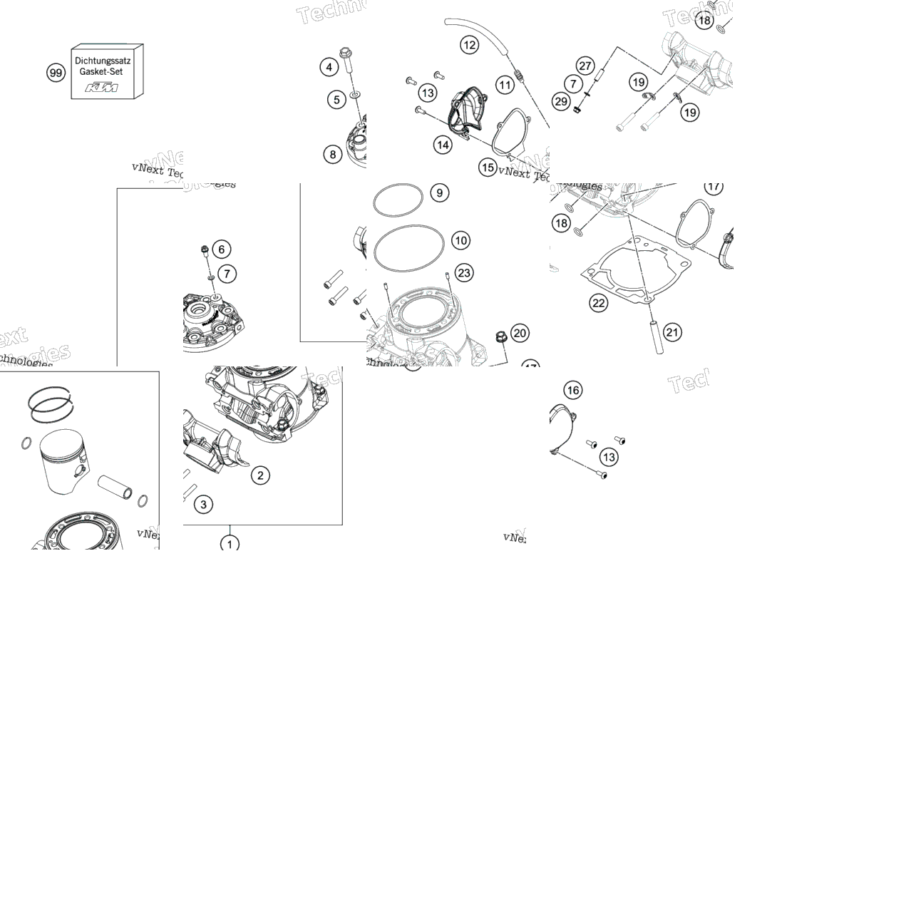 Cylinder, Cylinder Head