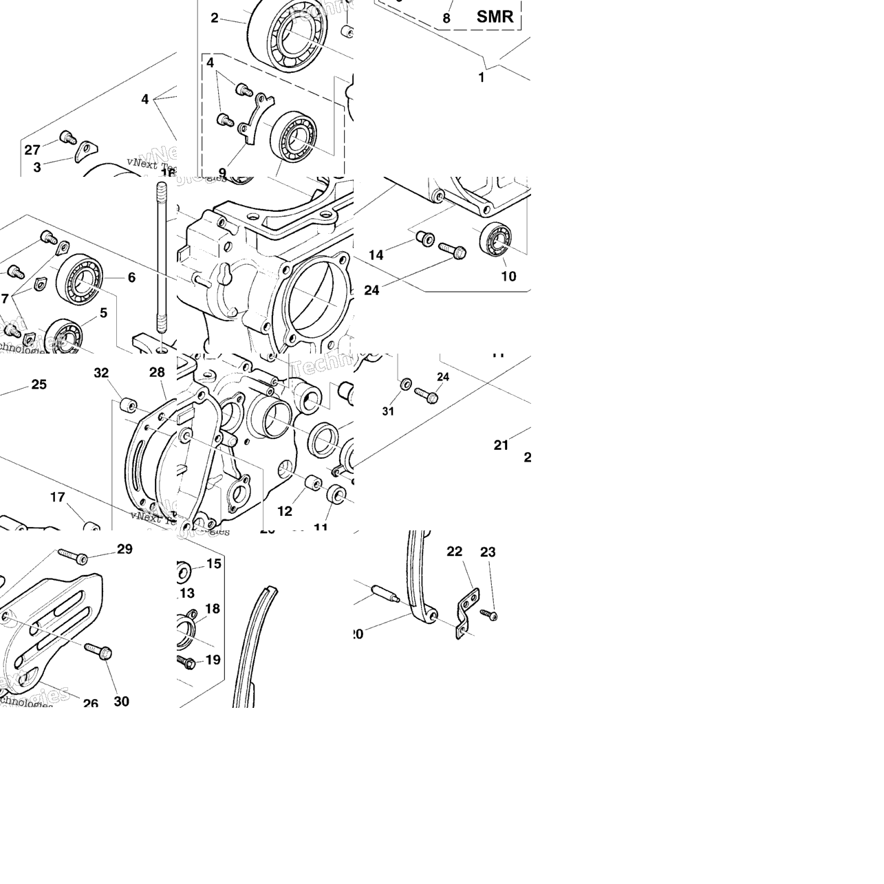 L.H. Half Crankcase