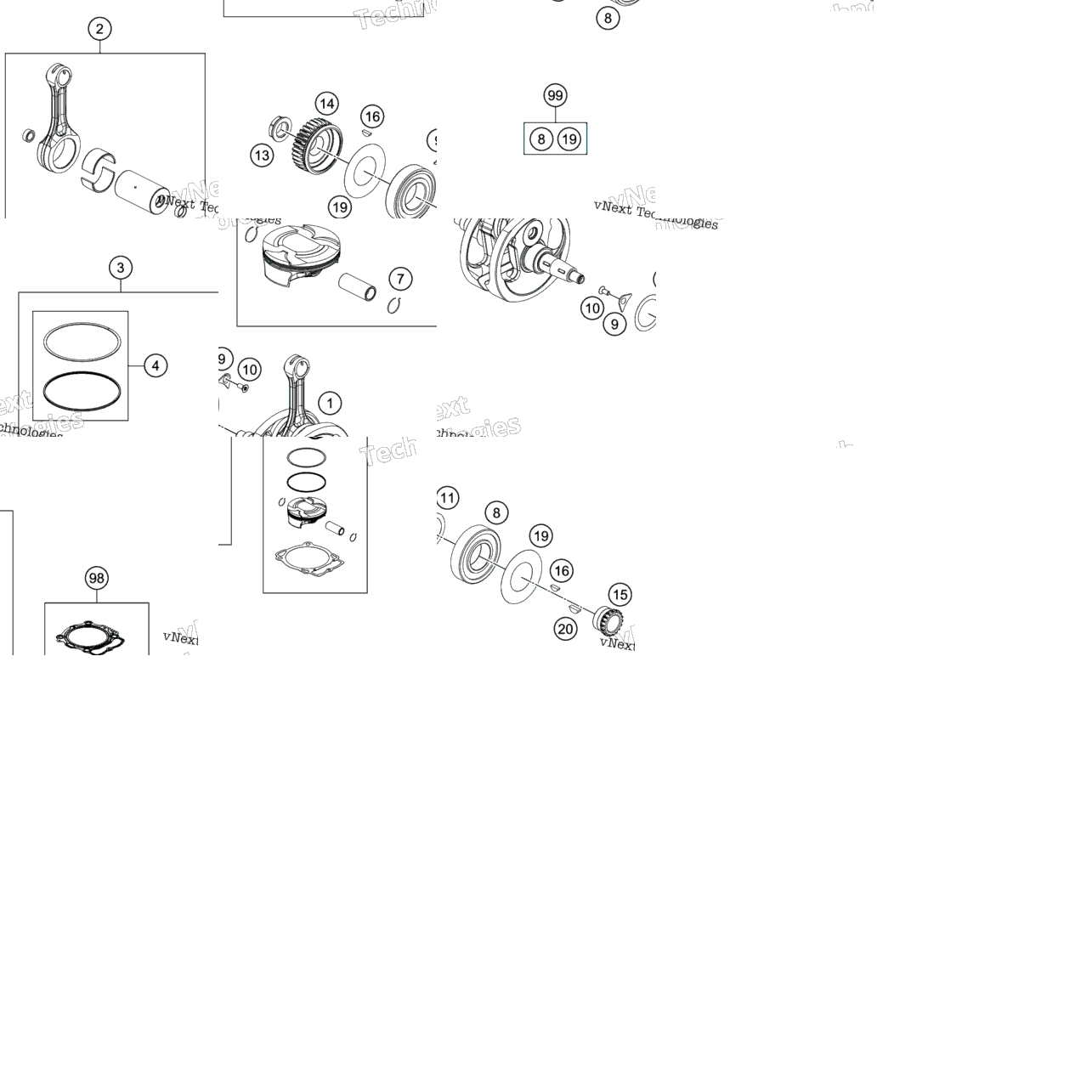 Crankshaft, Piston