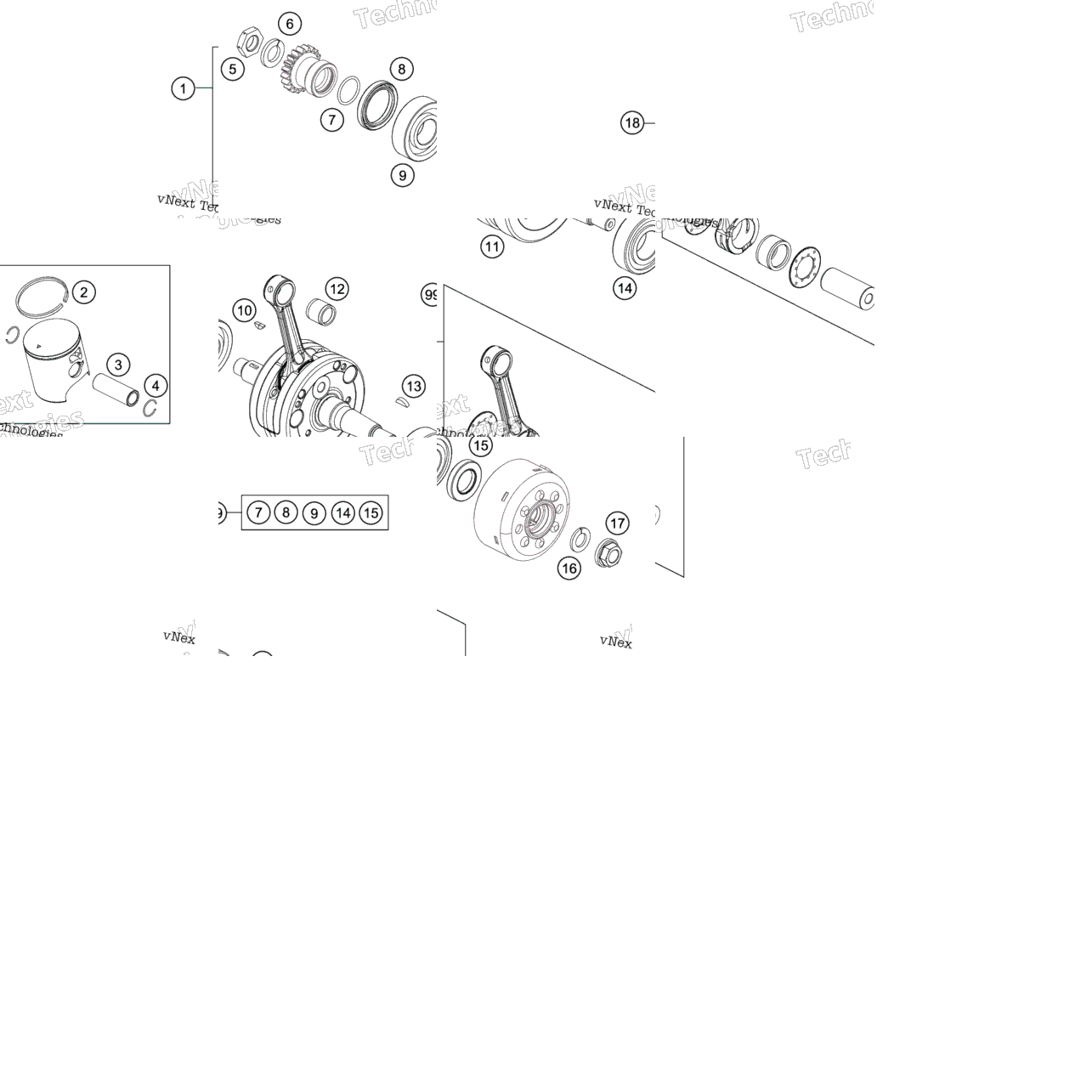 Crankshaft, Piston