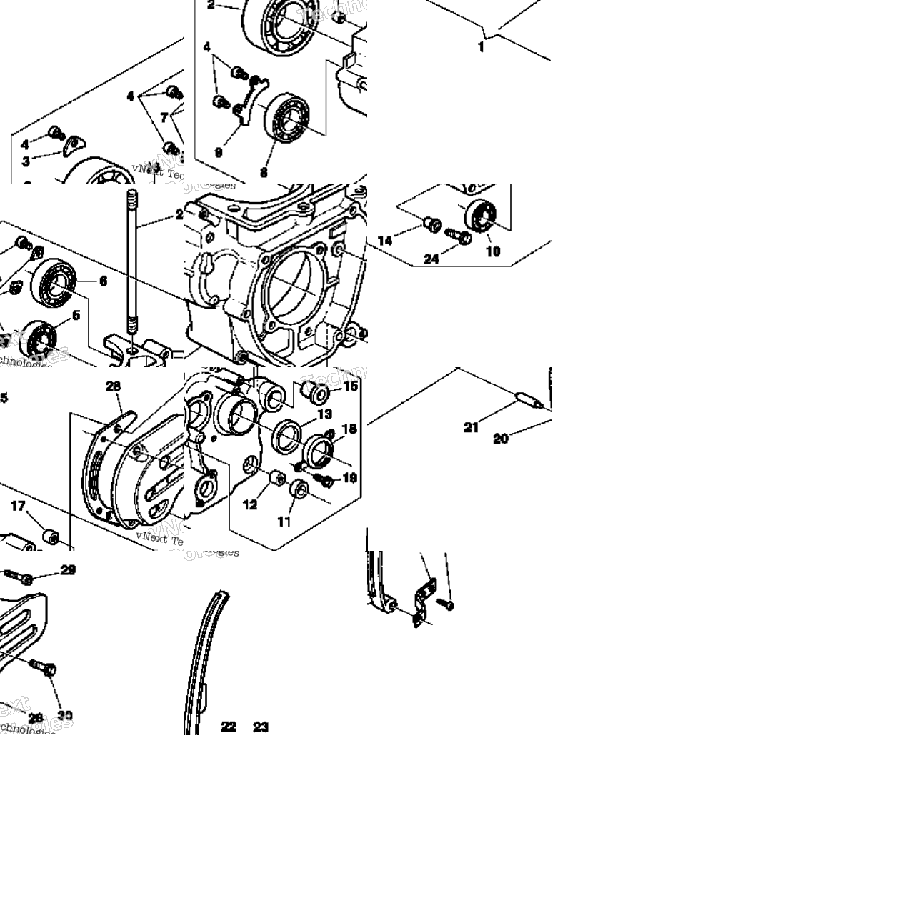 L.H. Half Crankcase
