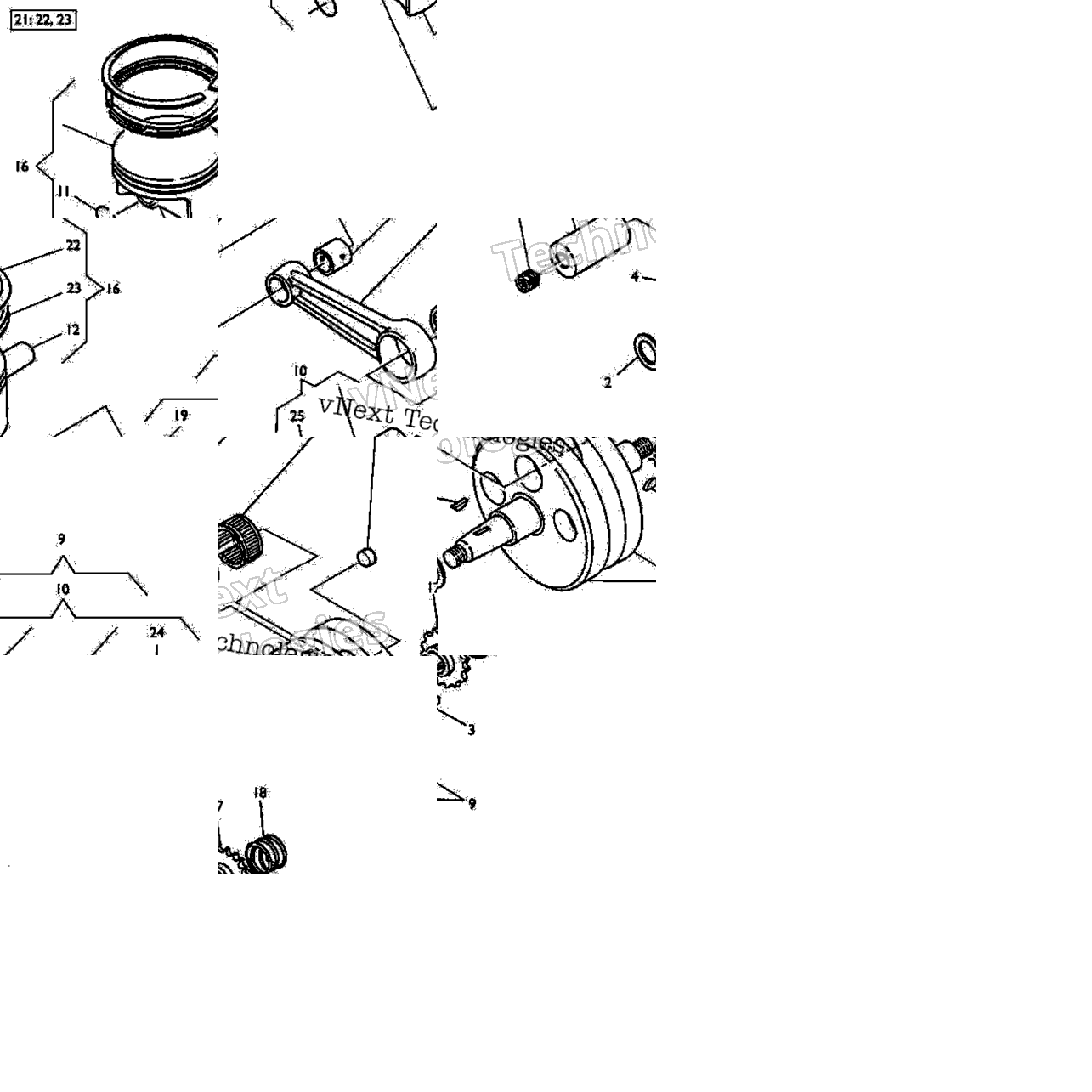 Piston, Crankshaft