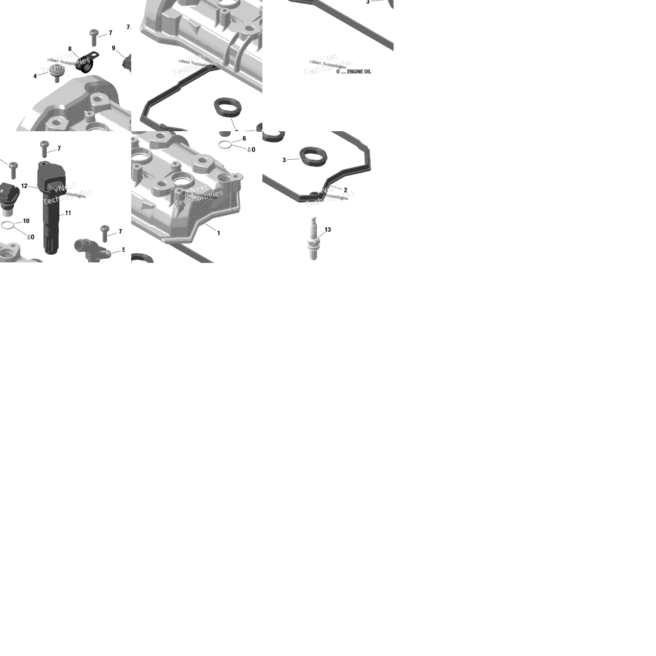 Engine - Valve Cover - 900 Ace