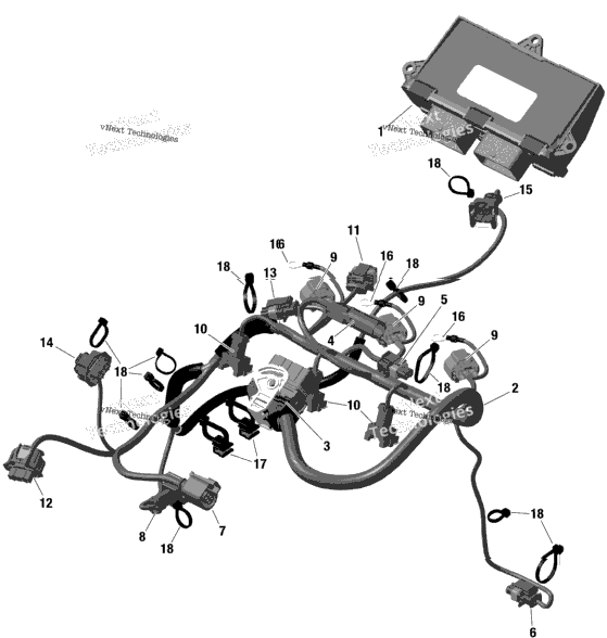 Electric - Engine Harness And Electronic Module