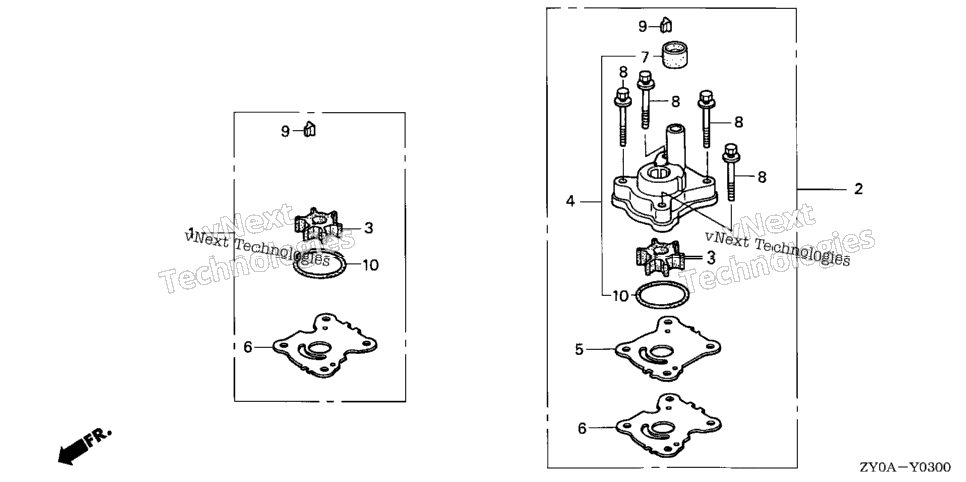 Water Pump Impeller Kit