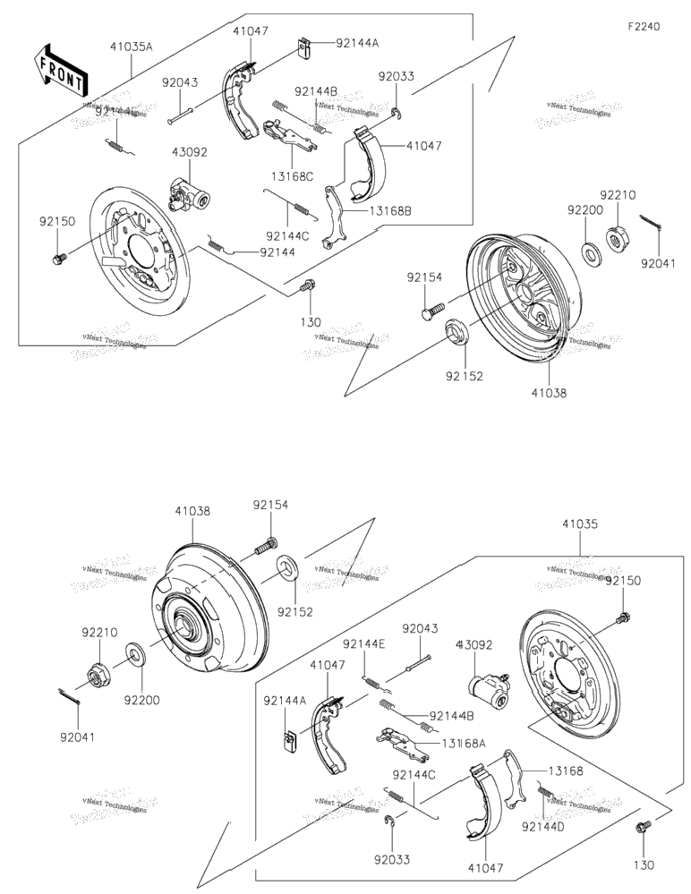 Rear Hubs/Brakes