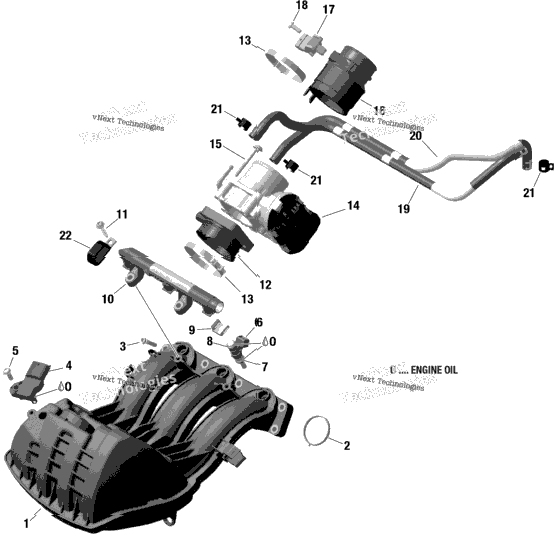 Engine - Air Intake Manifold And Throttle Body