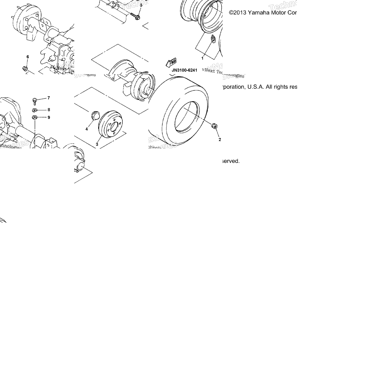 Rear Axle Mount Wheel
