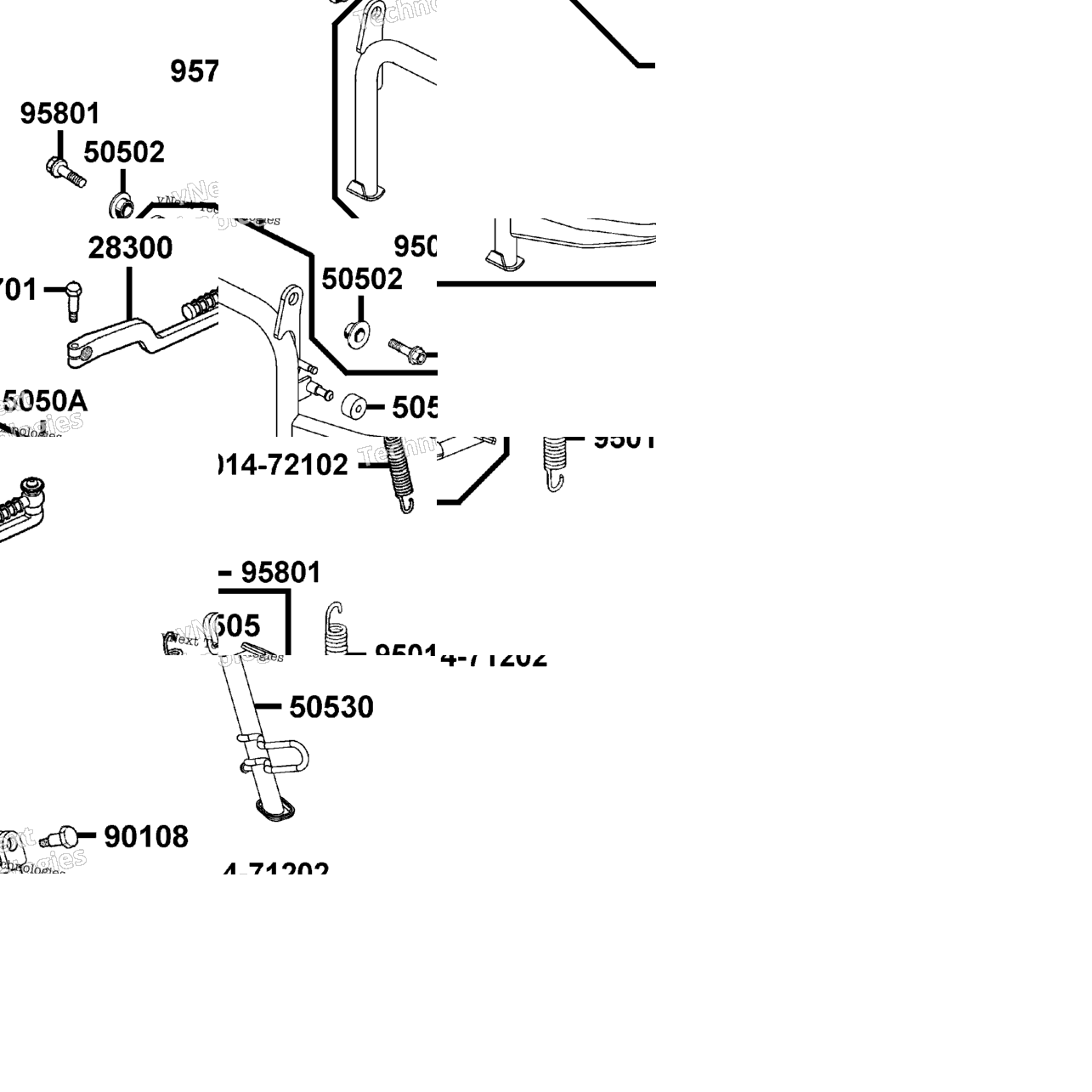 Stand & Kick Starter Arm