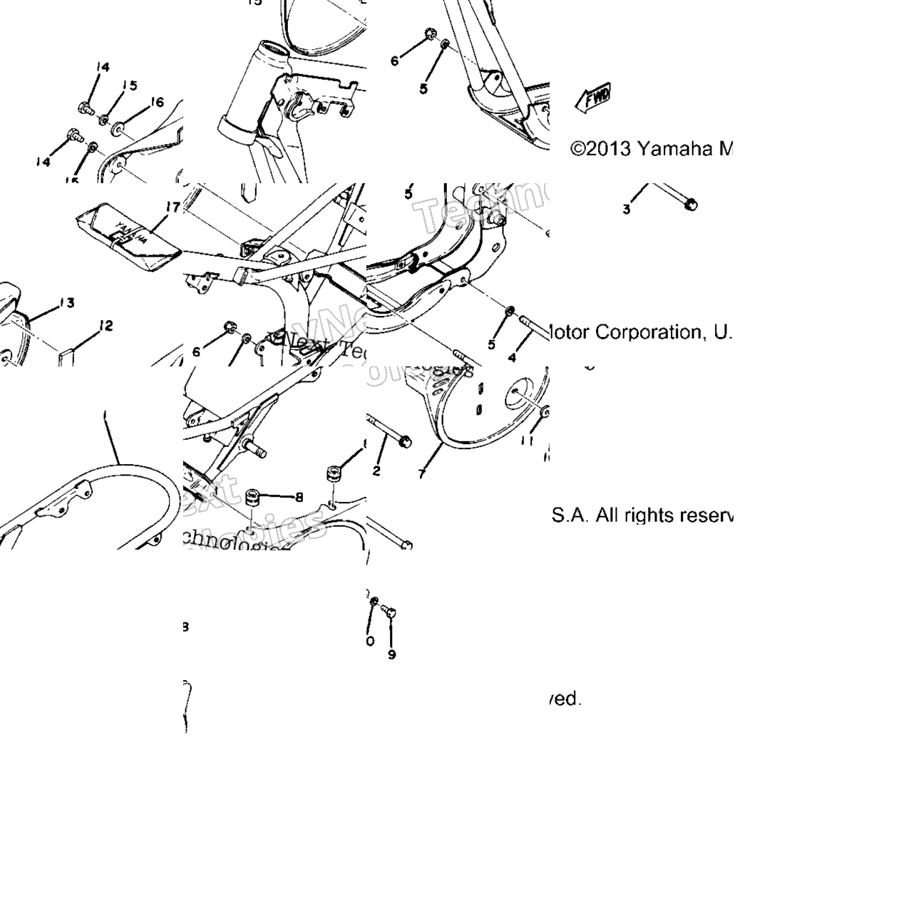 Frame - Side Cover Yz80d