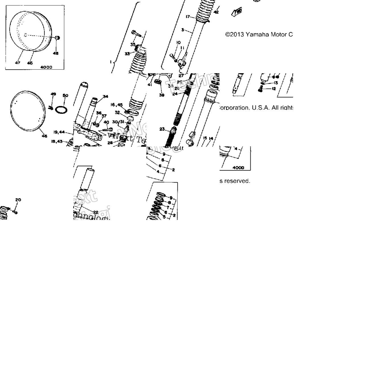 Front Fork Yz400d E