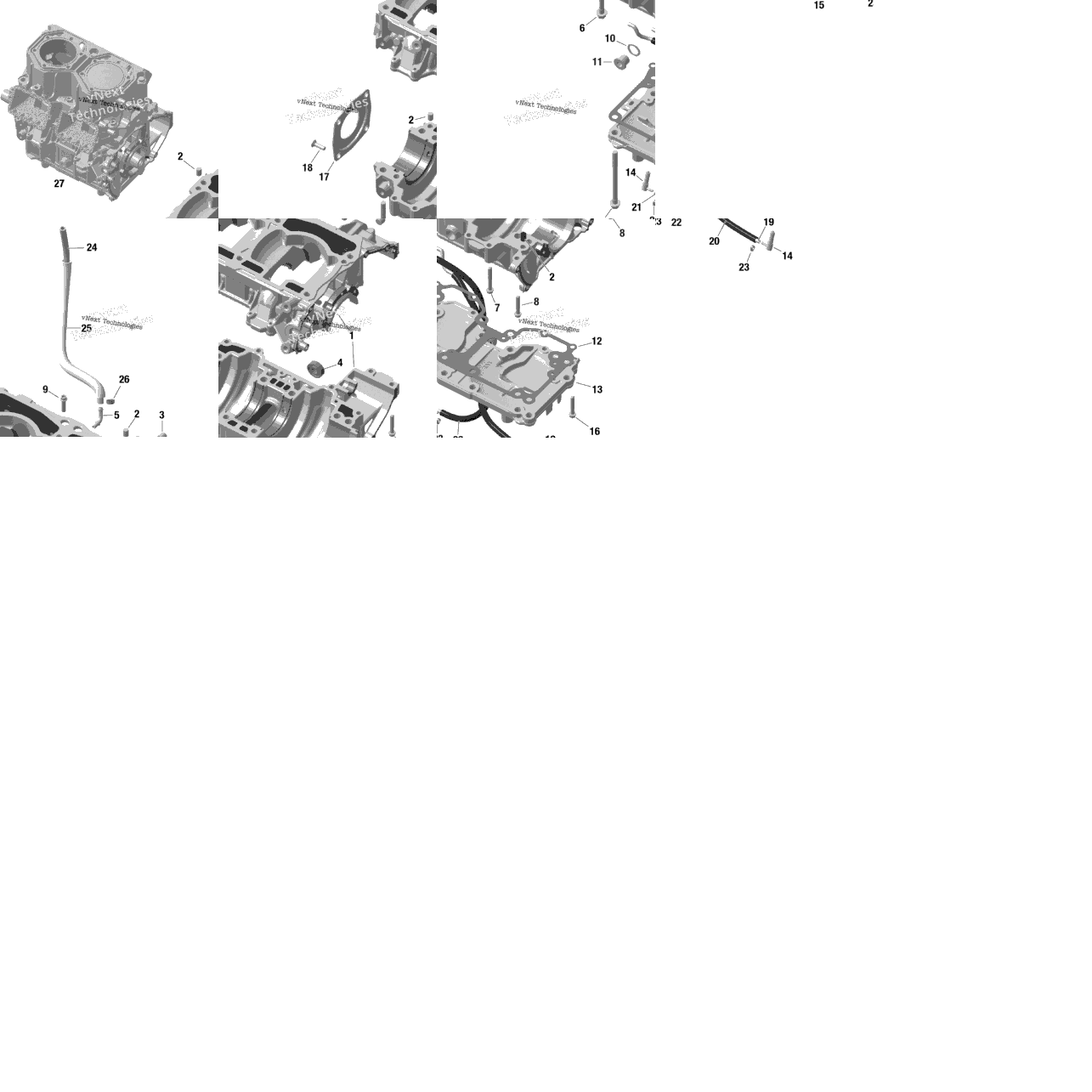 Engine - Crankcase - 850 E-Tec
