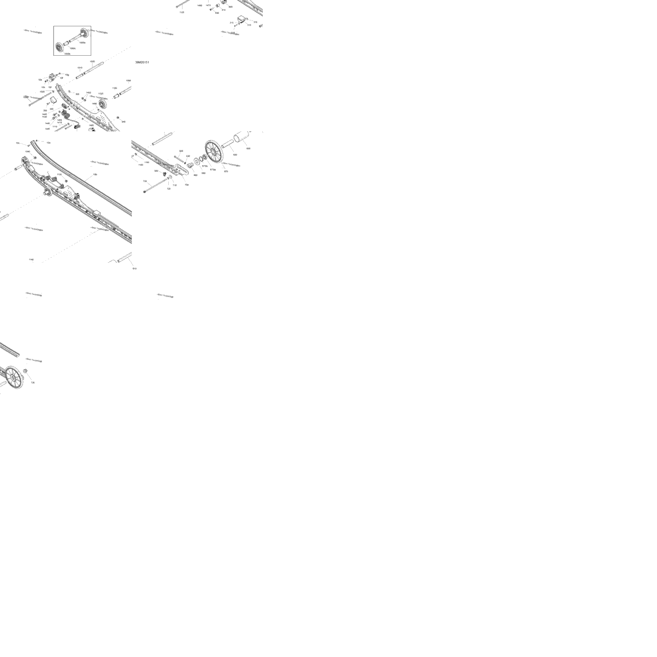 Suspension, Rear - Lower Section - Except Model 146"
