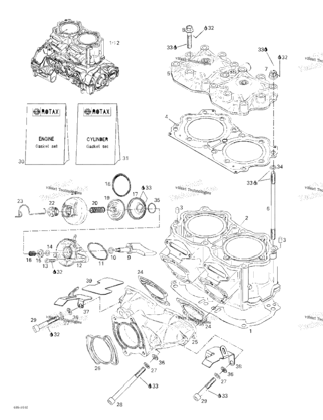 Cylinder, Exhaust Manifold