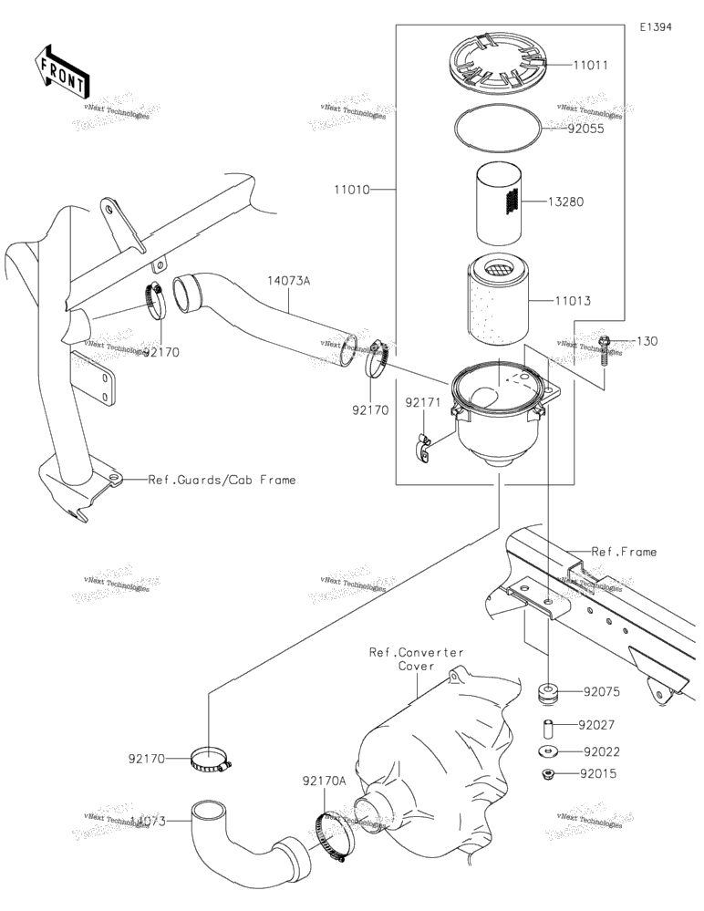 Air Cleaner-Belt Converter