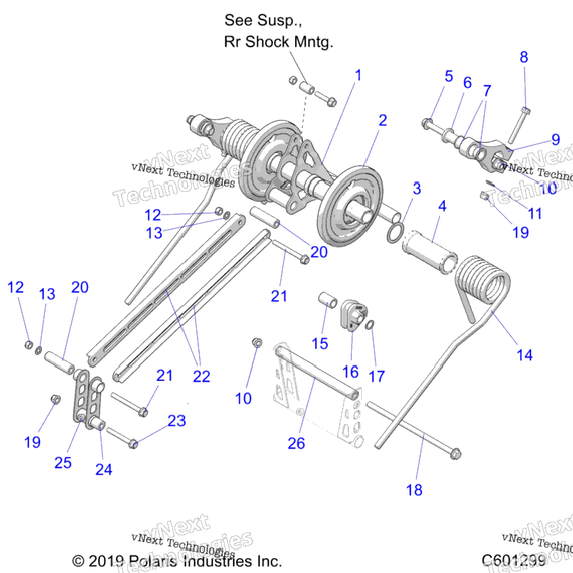 Suspension, Torque Arm, Rear All Options