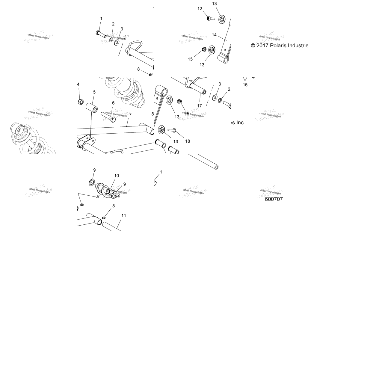 Suspension, Torque Arm, Front All Options