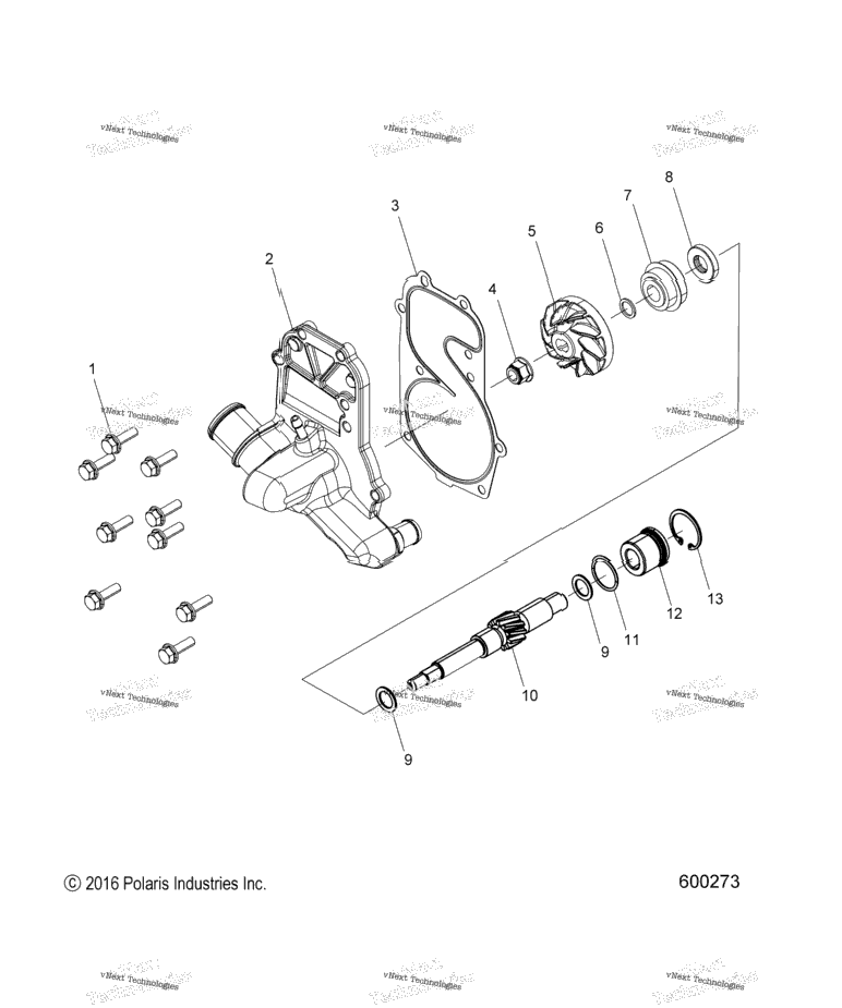 Engine, Water Pump All Options