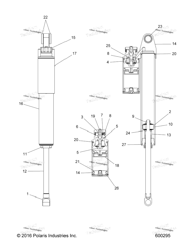 Suspension, Shock, Rear Track All Options