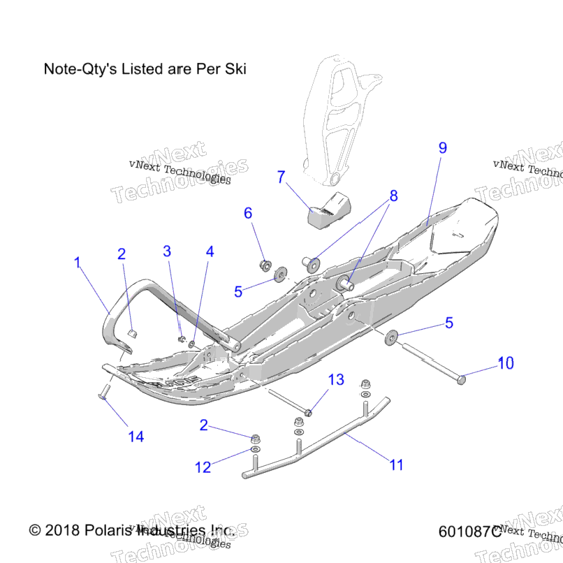 Steering, Ski Asm. All Options