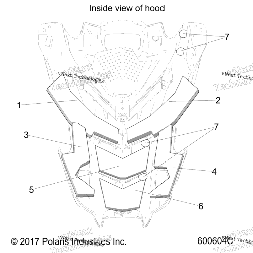 Body, Hood Foam/Fiber