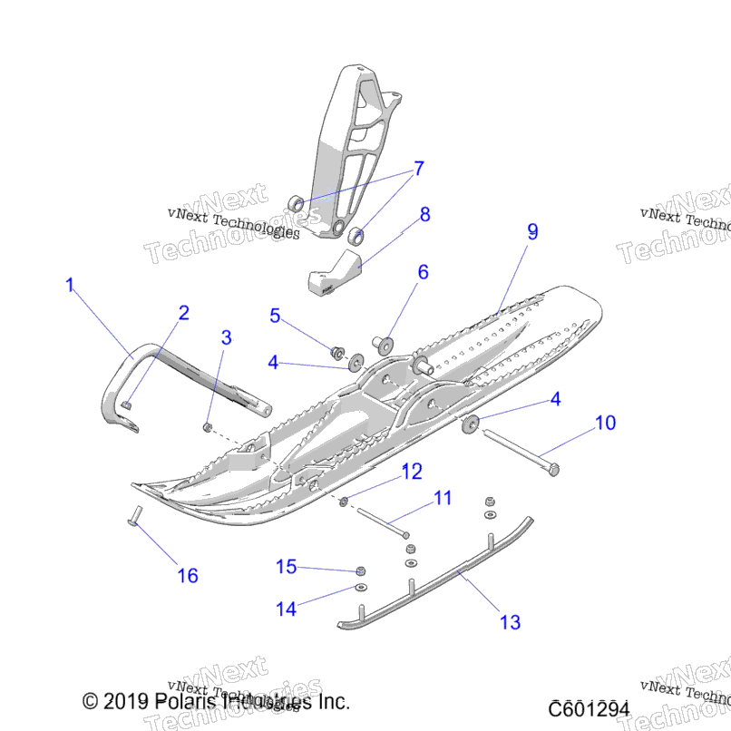 Steering, Ski Asm. All Options