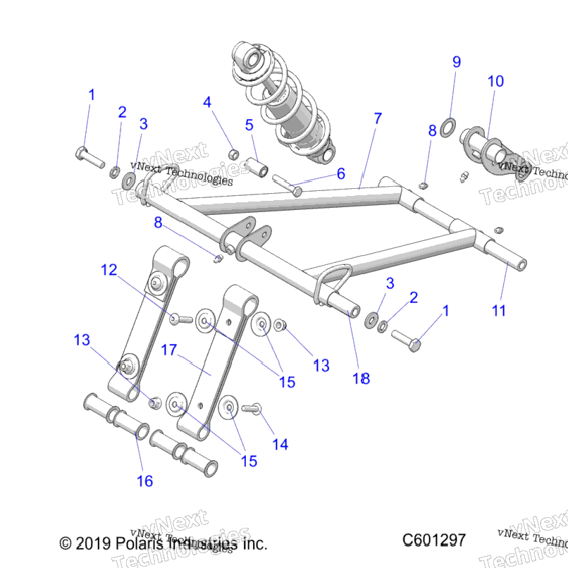 Suspension, Torque Arm, Front All Options