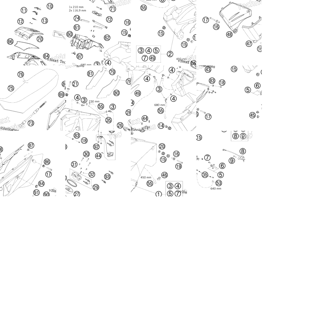 Tank, Seat, Cover
