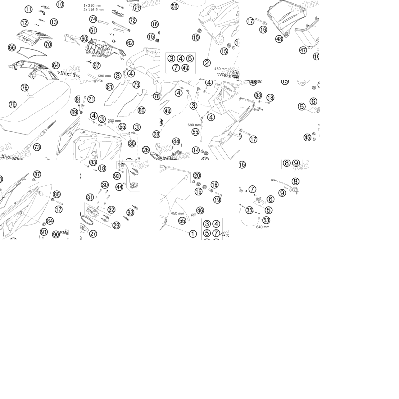 Tank, Seat, Cover