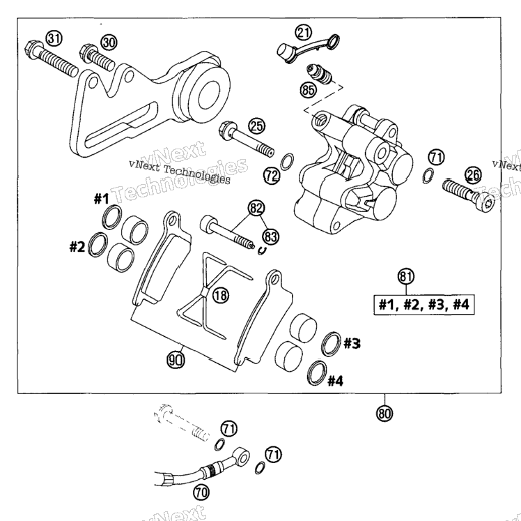 Brake Caliper Rear Formula