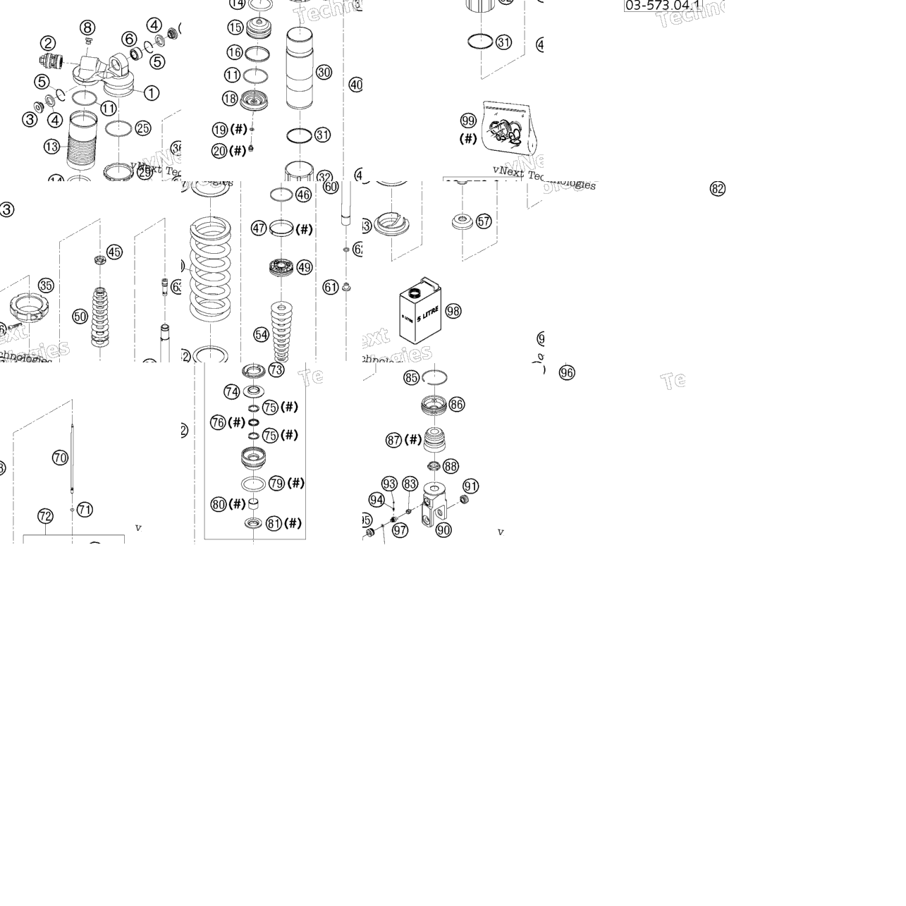 Shock Absorber Wp Disassembled