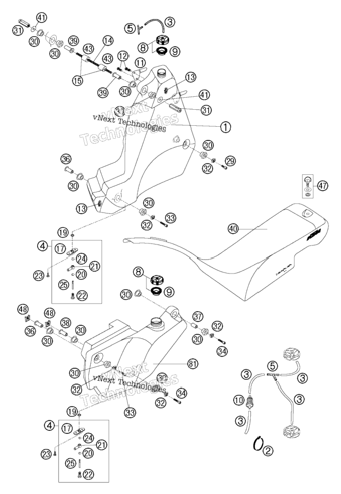 Tank, Seat, Additional Tanks