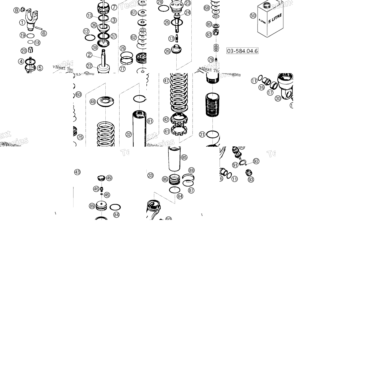 Shock Absorber Disassembled