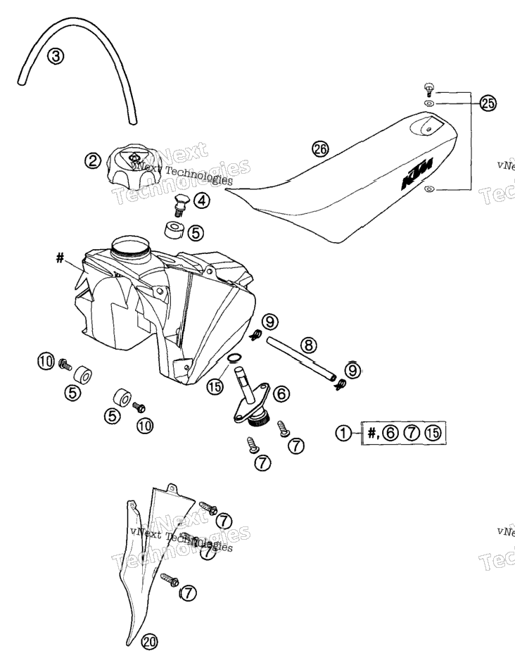 Tank, Seat, Cover