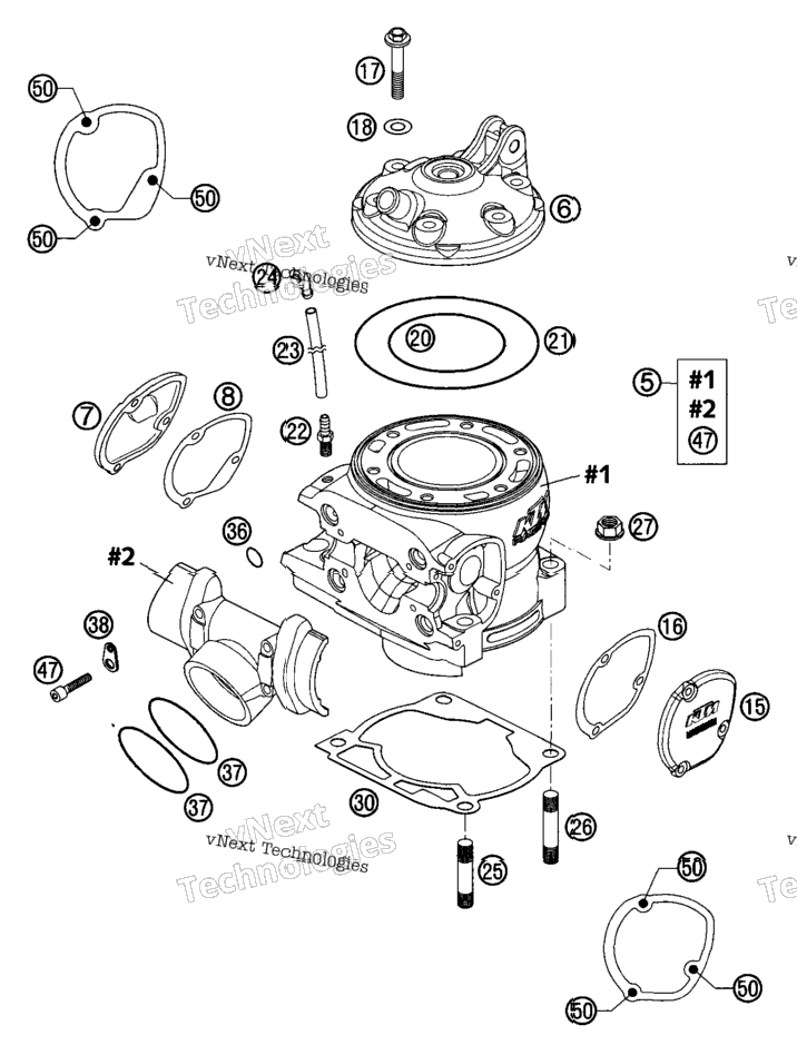 Cylinder, Cylinder Head