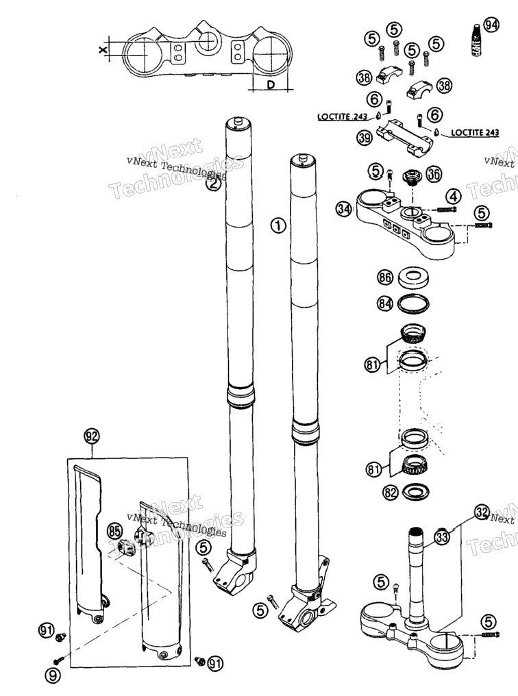 Front Fork Wp Usd 48