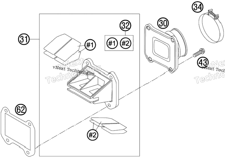 Reed Valve Case