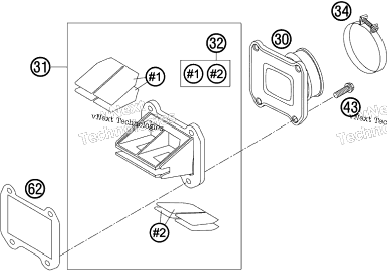 Reed Valve Case
