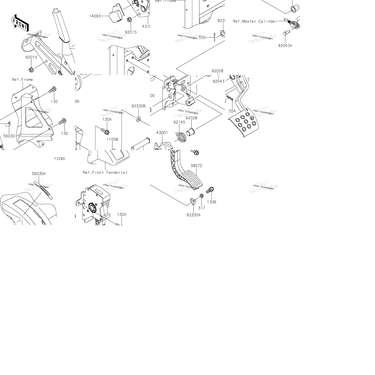 Brake Pedal/Throttle Lever
