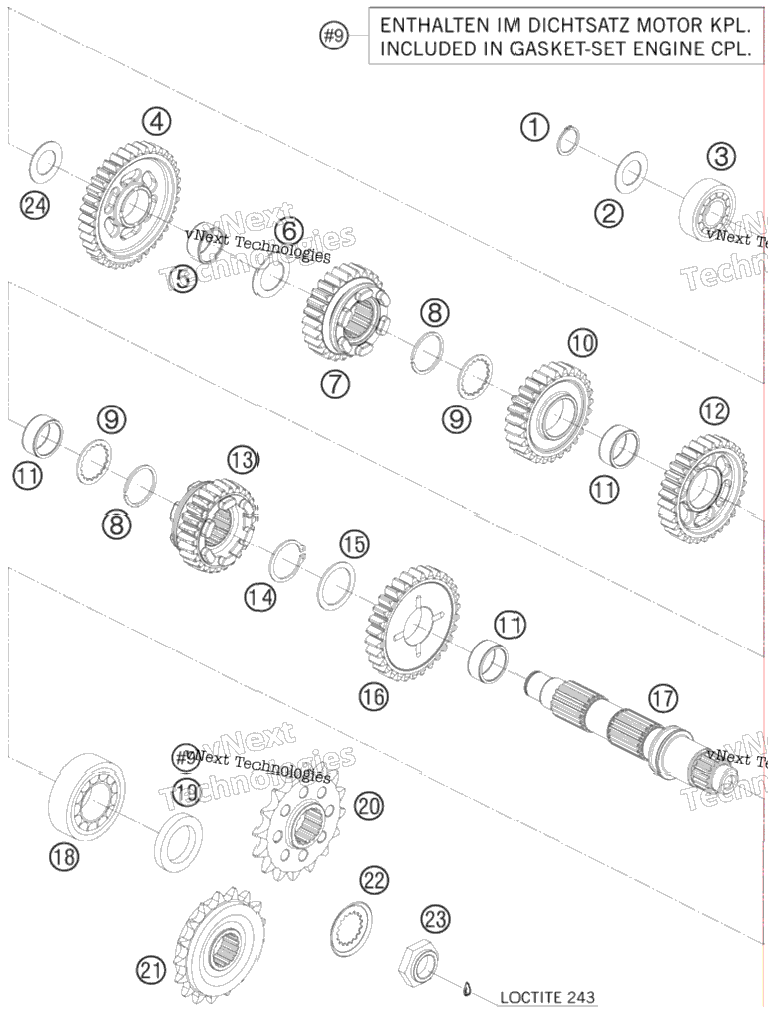 Transmission Ll - Countershaft