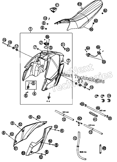 Tank, Seat, Cover