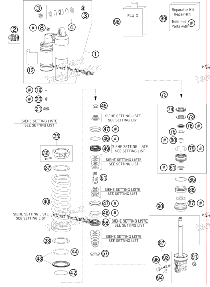 Shock Absorber Disassembled